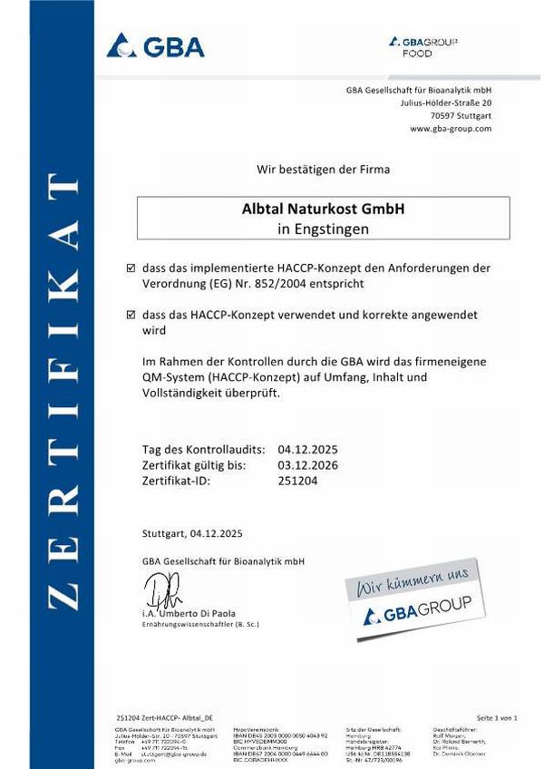 Zertifikat von ZertExpert